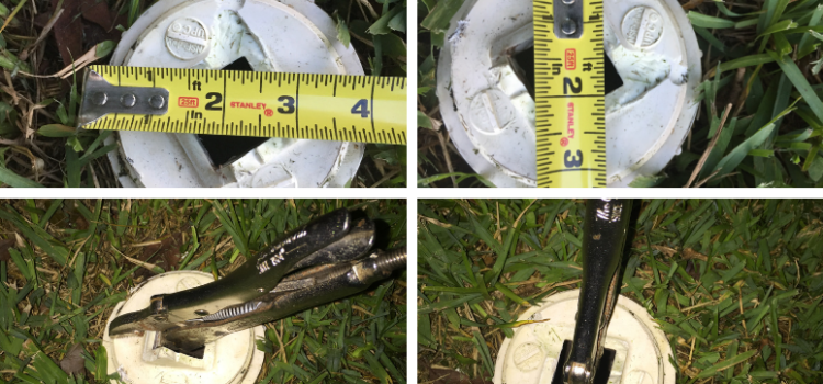How to Remove a Stuck Cleanout Plug Chopped Off by a Lawn Mower